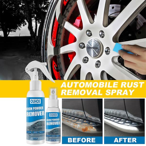 Rengjøringsmiddel Rustfjerner For Bil Hjulnav Rustfjerner Spray 1pcs
