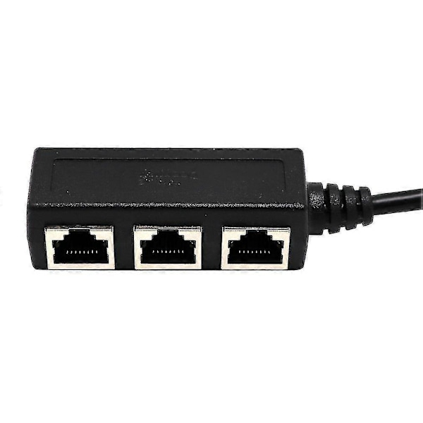 Ethernet RJ45 Splitter Kabeladapter 1 til 3 Port LAN Netværk Stikkontakt til Netværksudvidelse Dropshipping