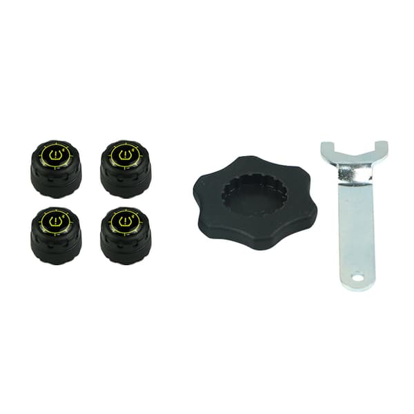 Dekktrykkovervåkingssensoralarmsystem Bluetooth-5.0 Bilvarsel TPMS 4x 2 sensor