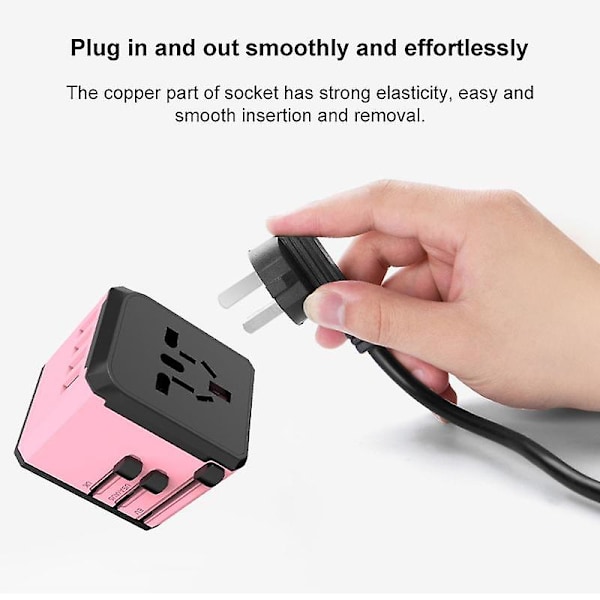 Internationell Pluggadapter för Resor - Världsadapter för AC-ström red