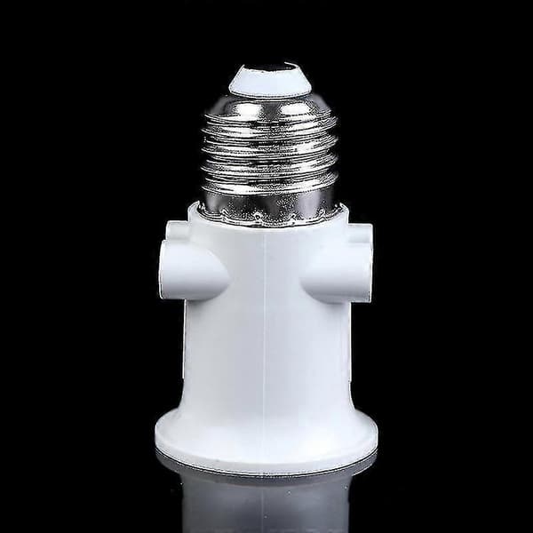 Ac100-240v E27 Pæreadapter Lampeholder Base Stikkonvertering Med EU-stik