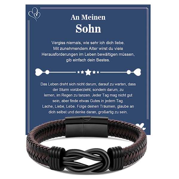 Presenter för pappa Herr Läderarmband Fars dag Födelsedagspresenter Från dotter Son Unika presenter för pappa 6.14 g