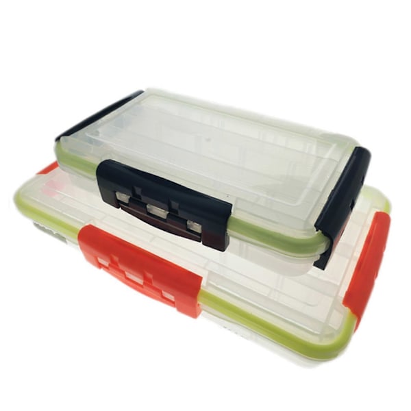 Vanntett Fiskeutstyrboks Multifunksjonell Fiskekrok Agnsboks black buckle