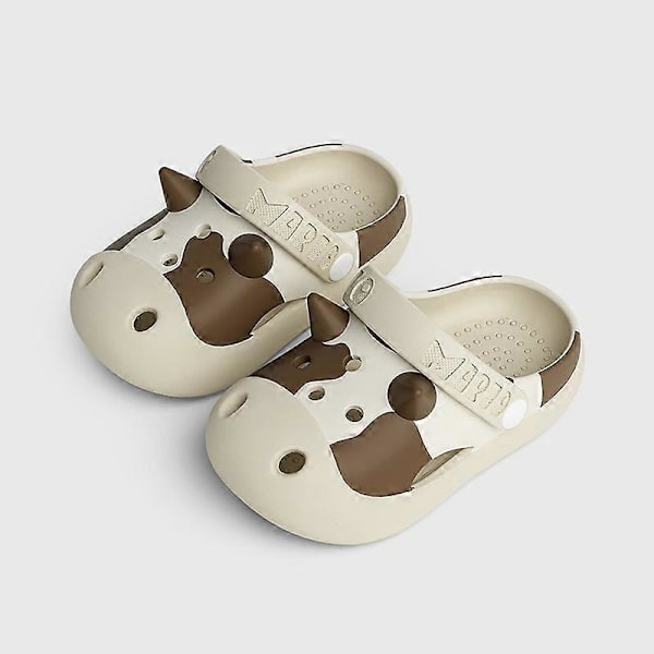 Sommarsandaler för barn 2023, babyskor med mjuk sula, grottaskor för pojkar och flickor, söta trendiga Baotou-ko-antislip-sandaler khaki 19cm(190)