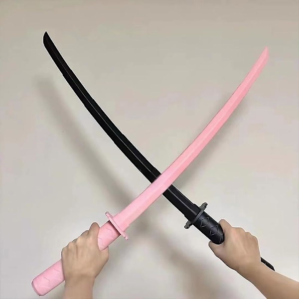 3D-tryckt Gravitationsutdragbar Samuraisvärd Fidget Leksak, 2 st 3D Fidget Samuraisvärd Stressavlastande Leksak, Rolig Plast Utdragbar Svärd Leksak 2pcs - pink