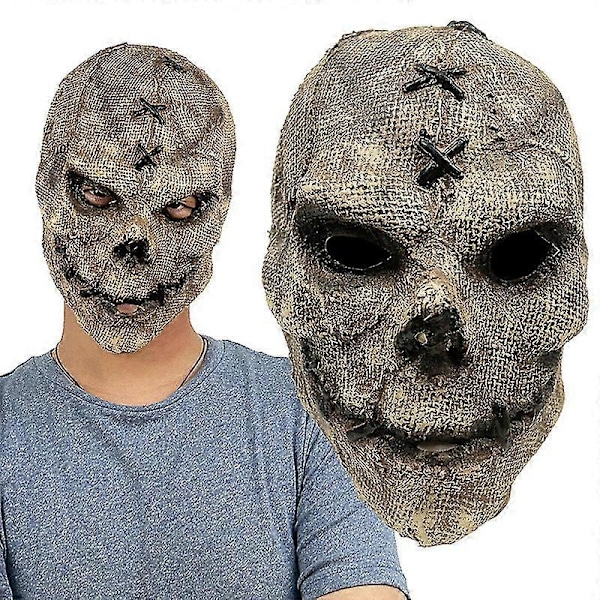 Latex Skull Mask For Halloween Cosplay Costume Party Props -GDZD