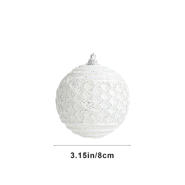Julgran i Skum, 8 cm, Juldekoration, Pärlor, Hängande, Färgad wh