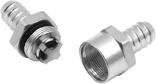 Backventil 2st 8mm Aluminiumlegering Bränsleventil Enkelriktad Backventil för Förgasare Diesel Bensin Lågtrycks Bränslesystem Backventiler