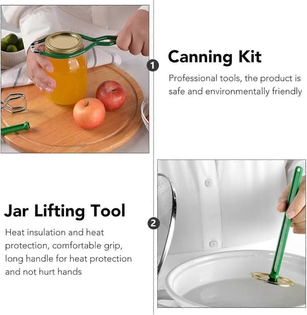 6-delars Konserveringsset i Rostfritt Stål, Konserveringstillbehör, Startpaket, Konserveringskit, Hemkonserveringstillbehör, Utrustning för Konserveringsgryta