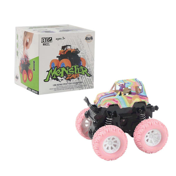3 Offroad Lekebil Crashsikker Friksjonsleke med Graffiti for Gutter graffiti yellow
