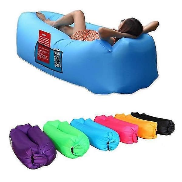 Oppblåsbar Sofa Lounger Vanntett Luft Sofa, Oppblåsbar Stol(1stk-blå) -CHNSZ