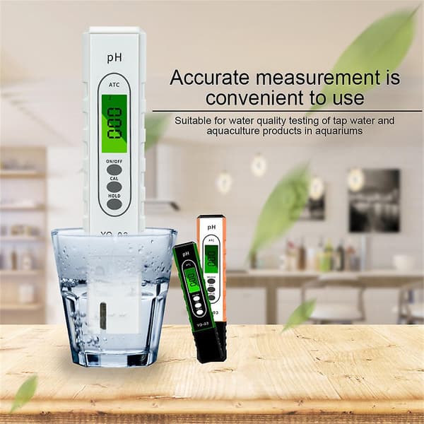PH-Meter Digital PH-Tester Pen Høj Præcision Vandkvalitetstester green