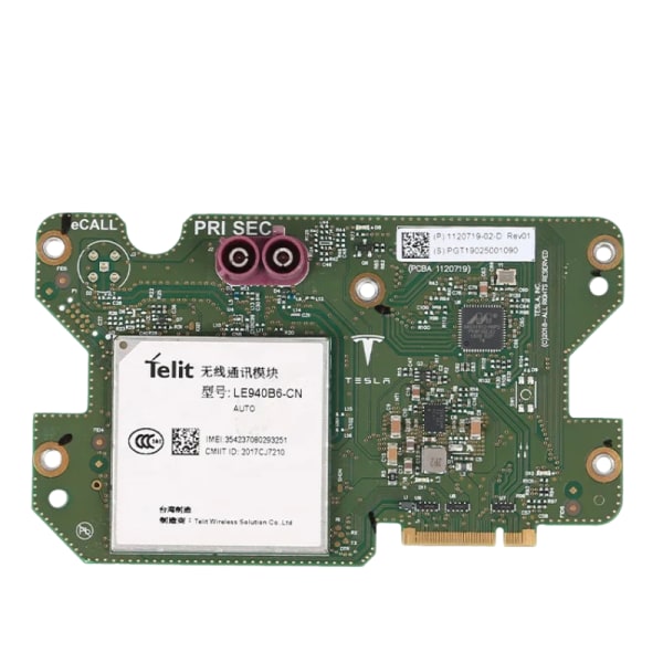 Sopii Tesla Model 3/Y/S/X ohjausmoduulin langattomaan viestintään 1120719-02-D
