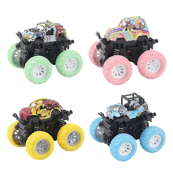 3 Offroad Lekebil Crashsikker Friksjonsleke med Graffiti for Gutter graffiti yellow