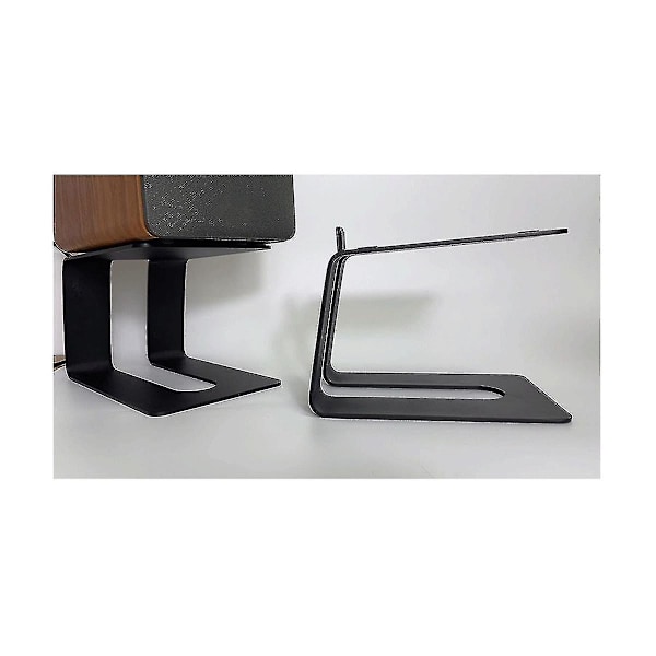 Metall skrivebordshøyttalerstativ Anti-vibrasjons bordplateholderbrakett In-cline-design for bedre lyd 5. mai 30