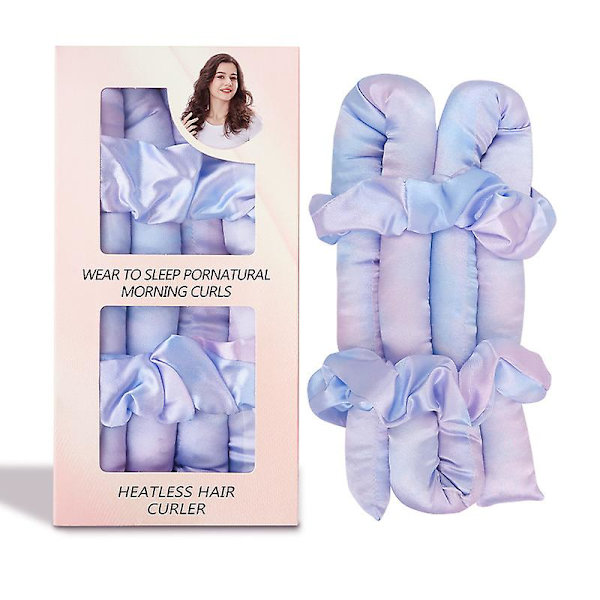 Varmefri Hårcurlere - Satin Varmefri Curling Rod Hårbånd Natlige Krøller, Ingen Varme Varmefri Curling DIY Hårrullehårstylingværktøj g