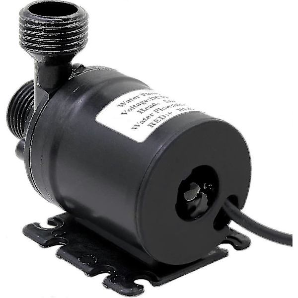 Kiertovesipumppu DC 12V 800l/h 5m Vedenkiertojärjestelmä Amfibio Pumppu Aurinkokiertojärjestelmä Tehokas Hiljainen 4-pisteen Harjaton DC