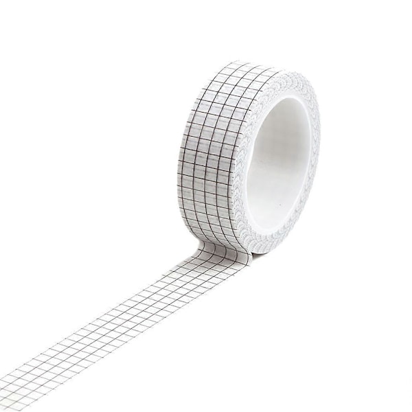 1 Rull/10m Rutenett Washi Tape Kontorrekvisita DIY Gaveeske Dekorative Klistremerker 1