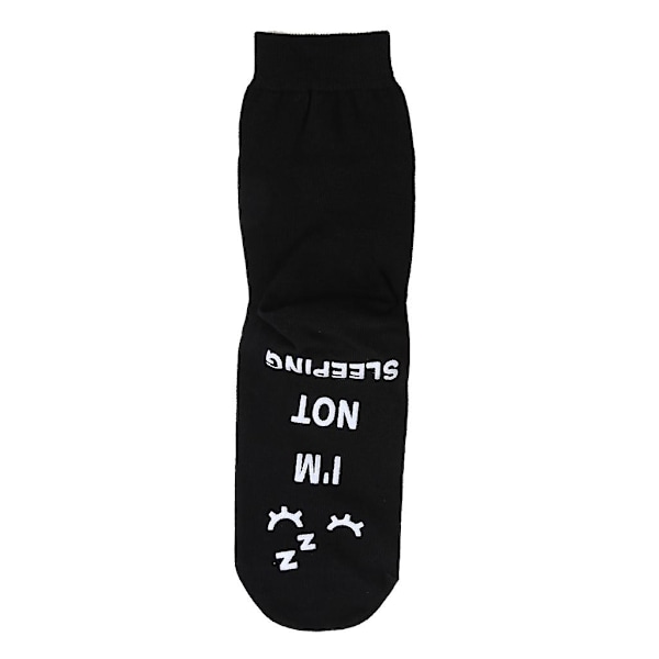 Unisex-Sukat Hauskoilla Sanonnoilla - Ankkurit - En Nuku, Lepään Vain Silmiäni - Kirjaimet - Crew-Sukat - Syntymäpäivälahjat style 2