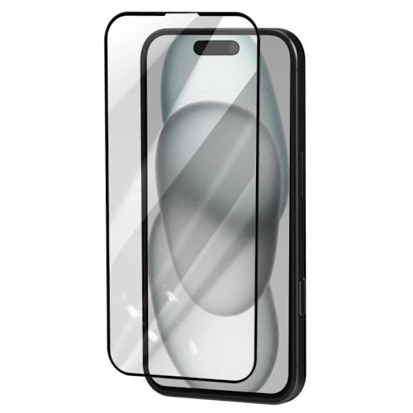 Skjermbeskytter for iPhone 16 Plus Full Glue Keramisk Herdet Glass Svart Black