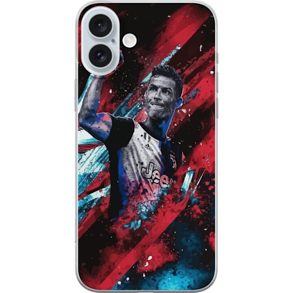 Apple iPhone 16 Plus läpinäkyvä kotelo Cristiano Ronaldo Transparent cover