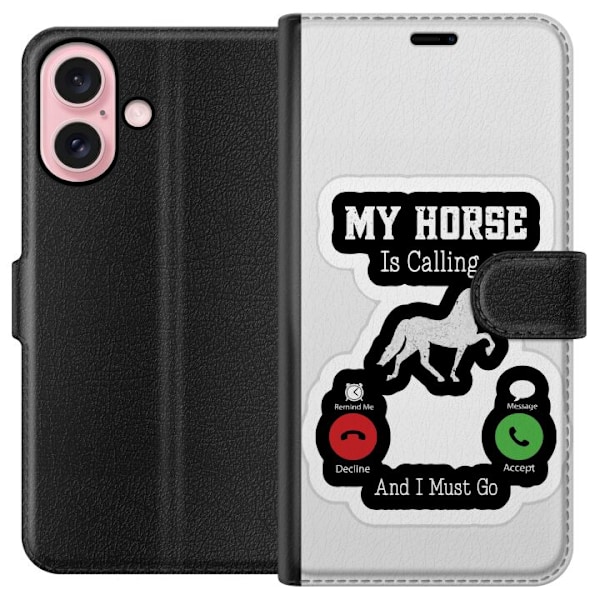 Apple iPhone 16 lommebokdeksel Born to Ride Wallet case