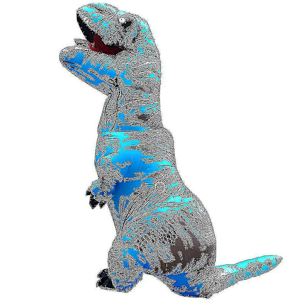 Lasten ja aikuisten dinosauruksen puhallettavat puvut T-rex Anime Cartoon Party Dress -puvut Halloween-asu miehille ja naisille ruskea brown Fit Height 120-145JAW