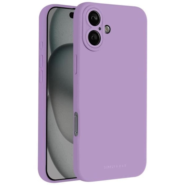 Case for iPhone 16 Silicone Matt Soft Touch Camera Protected Roar Purple