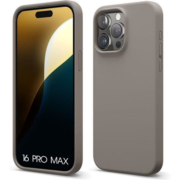 Case for iPhone 16 Pro Max - Liquid Silicone Protective Slim Anti-Scratch Grey