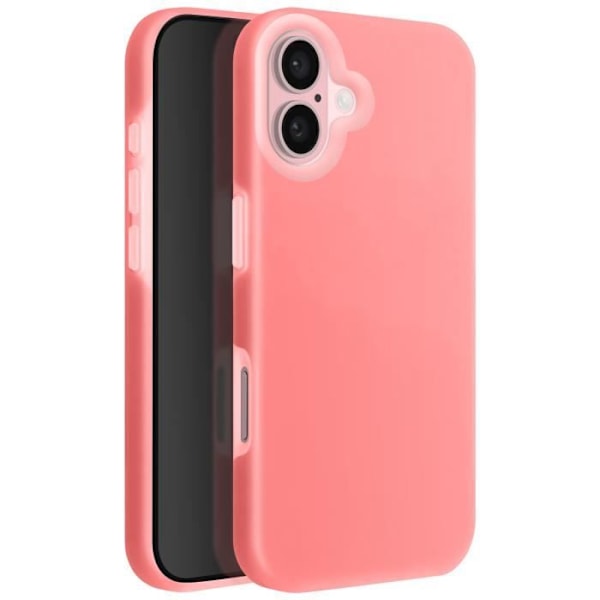 Case for iPhone 16 Plus Soft Silicone Soft inside Raised Edge Powder Pink