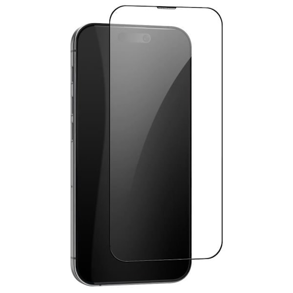 Herdet glass for iPhone 16 Plus 9H Hardhet full lim med svart applikator Black