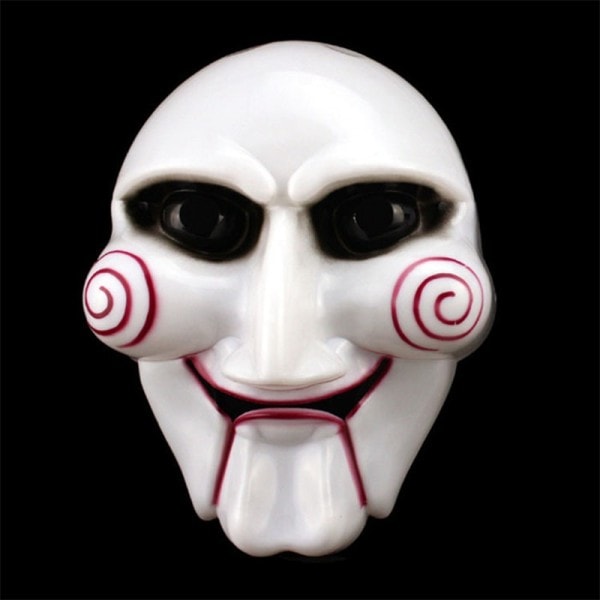 Halloween fest cosplay sågdocka mask populär maskerad kostym billy jigsaw rekvisita masker