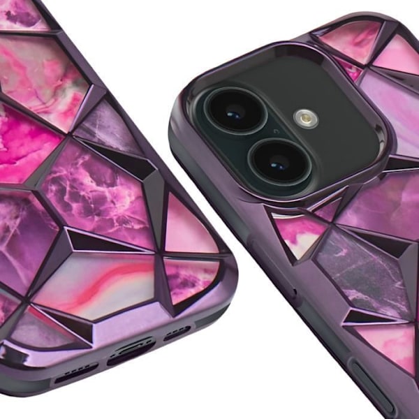 Etui til iPhone 16 Stødsikkert Twinki Kollektion Lilla Purple