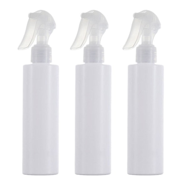 3rd 150ml Pet Clear Spray Bottle Portable Travel Bottle Fine Spray Perfume Cosmetic Empty Bottle (White) (18.88x4.35cm, White)