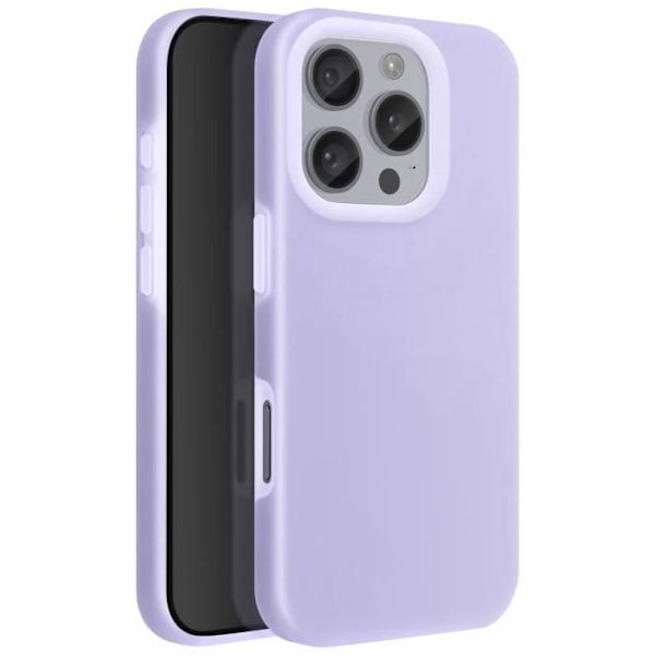 Kotelo iPhone 16 Pro Max - Silikoni pehmeä sisäpuoli Laventeli koholla reunalla Purple