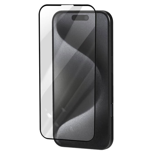 Skjermbeskytter for iPhone 16 Pro Max Herdet glass Keramisk full lim Svart Black