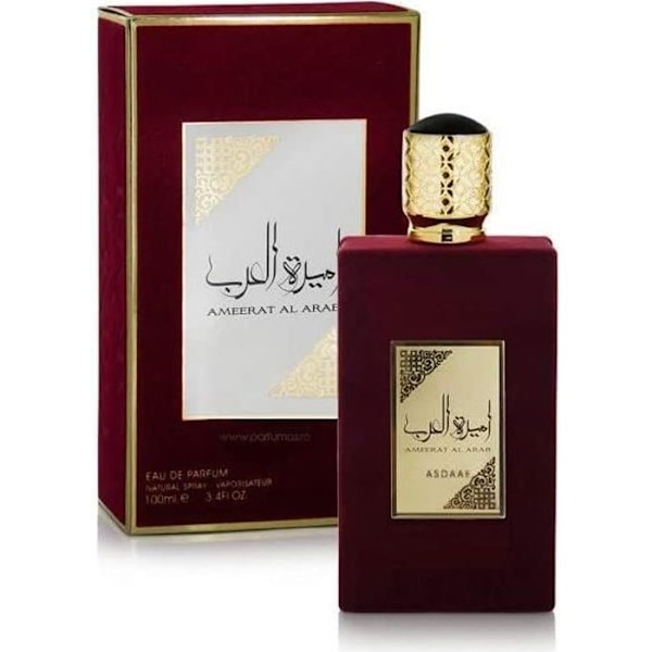 Ameerat Al Arab Parfyme av LATTAFA 100ml, Eau de Parfum for Kvinner, Arabisk Parfyme for Kvinner, Attar for Kvinner, Halal Musk, NOTATER: Drue