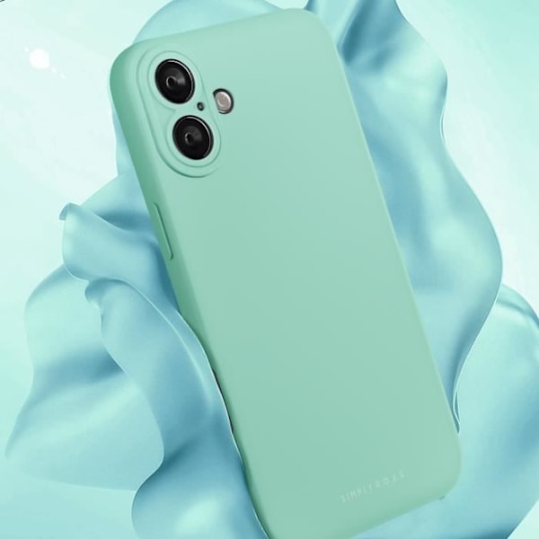 Etui til iPhone 16 Plus Silikon Matt Soft Touch Kamera Beskyttet Roar Pale Green Green