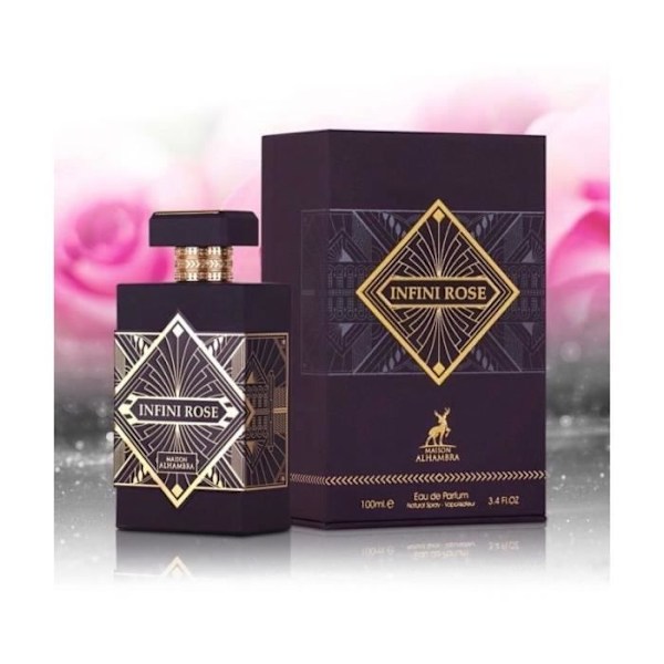 Eau de Parfum INFINITY ROSE 100ml fra Alhambra Fragrance fra Dubai Unisex av rav, vanilje, rose, jasmin