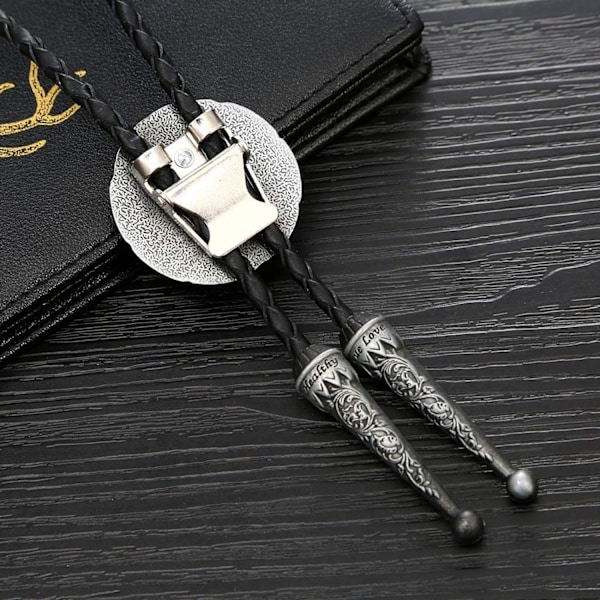 Fashion Western Cowboy Slips Shining Lång Stjärna Texas Bolo Tie Halsband