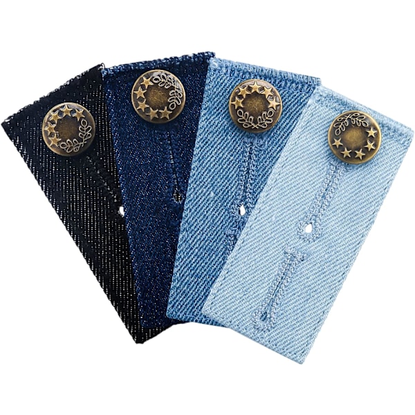 Stykker 8,5x3,5 cm Bukseforlenger Bukser Forlenger for Graviditet Menn Kvinner Jeans Bukser Skjørt (4 Farger)