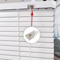 Todelt dobbeltstift persienne lås - 2-5 tommer persienne snorlås - låsesæt egnet til persienner.