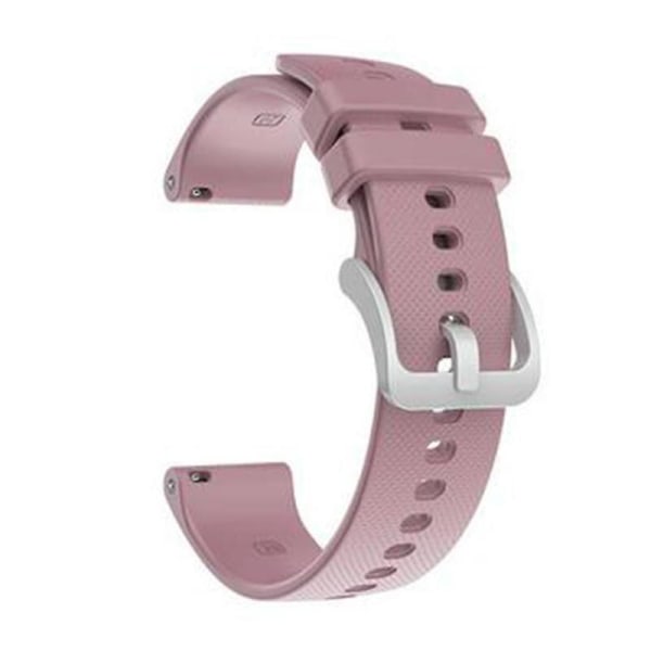 För Garmin Vivoactive 4s/vivomove 3s Silver Buckle Ersättning Watch Band 18mm Wearables Watch