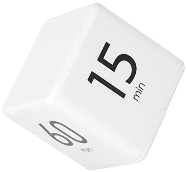 Multifunksjonell timer med gravitasjonssensor, lett å bære, Pomodoro-timer, lettvekt, stille drift, digital timer, rist