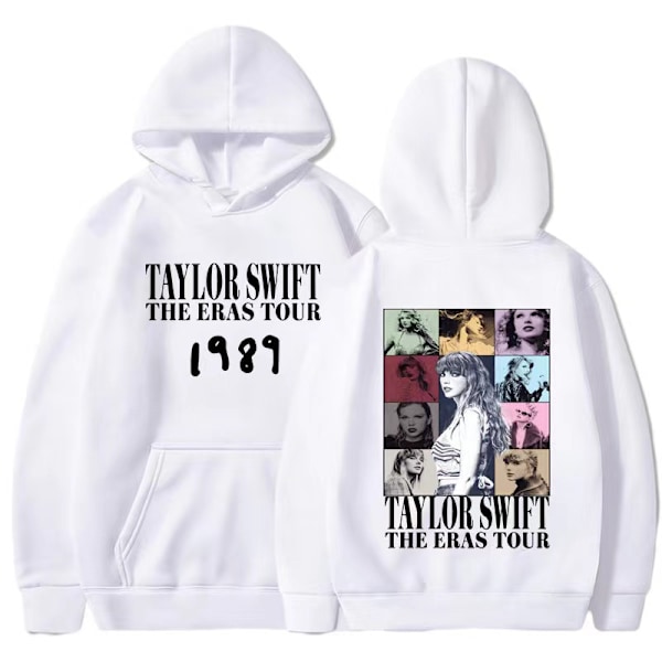 Tylor Ers r 0 Ccert r Crewc Taylor Swift 1989 Hættetrøje til mænd og kvinder hvid hvid