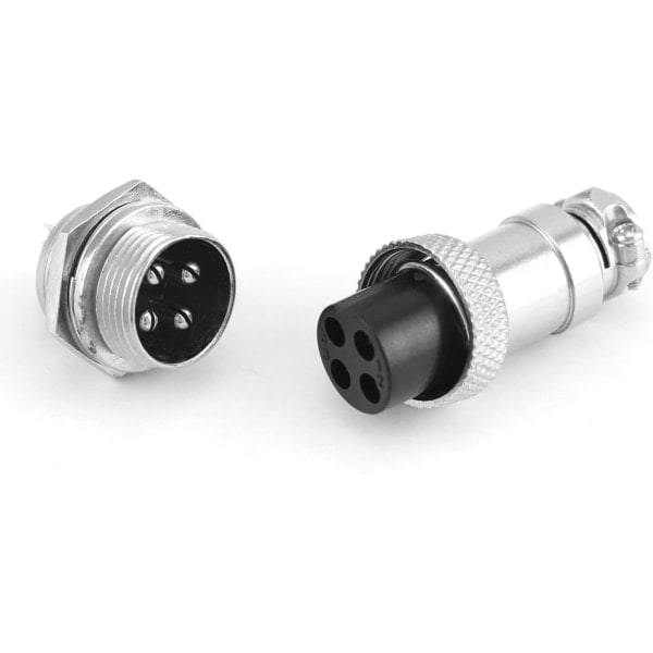 10 stk. 4-polet GX16 Aviation Connector Stik, AC 200V 5A 16mm Gevind Han/Hun Aviation Stik Adapter