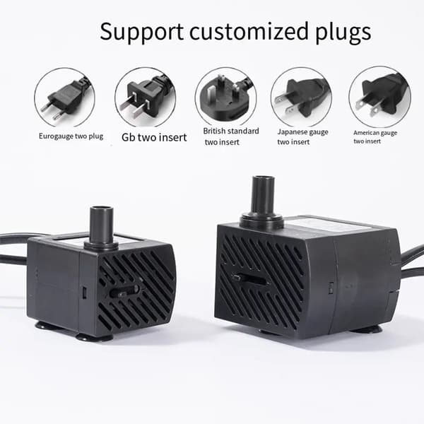 ING Mini Undervandsfontænepumpe - med LED-lys - 3 Watt