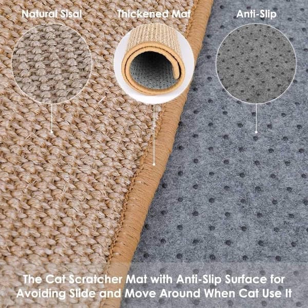 Sisal klorestativ for vegg/gulvbeskyttelse
