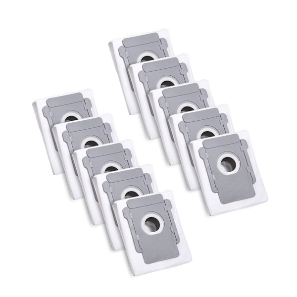 10 pölynimuripussia iRobot Roomba i7 i7+ i3 i3+ i4 i4+ i6 i6+ j7 j7+ i8 i8+ S9 S9+ E5 E6 E7 Pure Base -vaihtopussit tarvikkeet