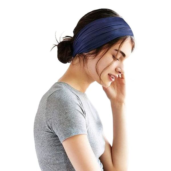 12-pack elastiska hårband för kvinnor, träningsband för löpning, turbanhuvudband, halkfria svettband för yoga, hårband för flickor